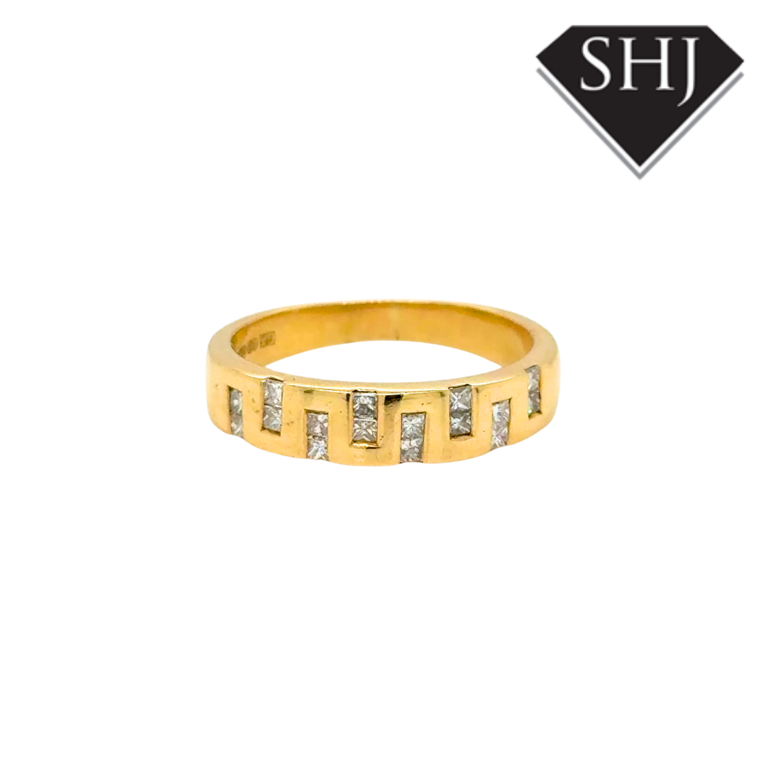 18ct Yellow Gold Diamond Band