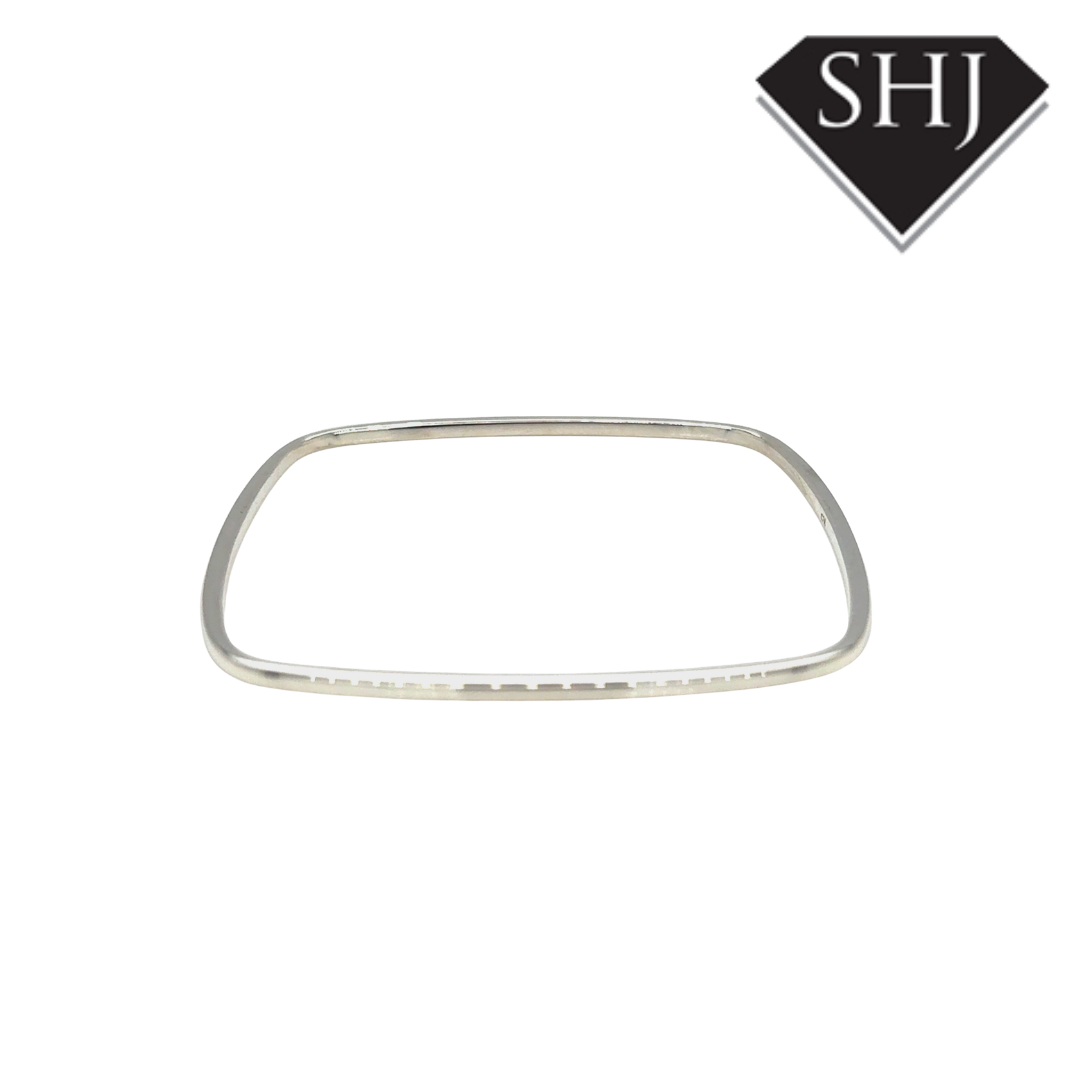 Silver Square Bangle