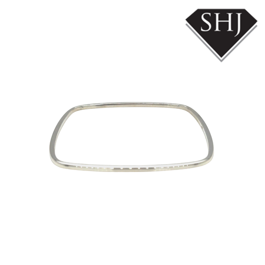 Silver Square Bangle
