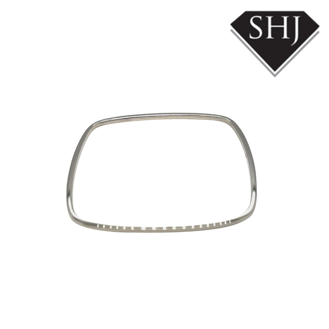 Silver Square Bangle