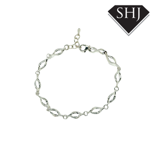 Silver Twist Bracelet