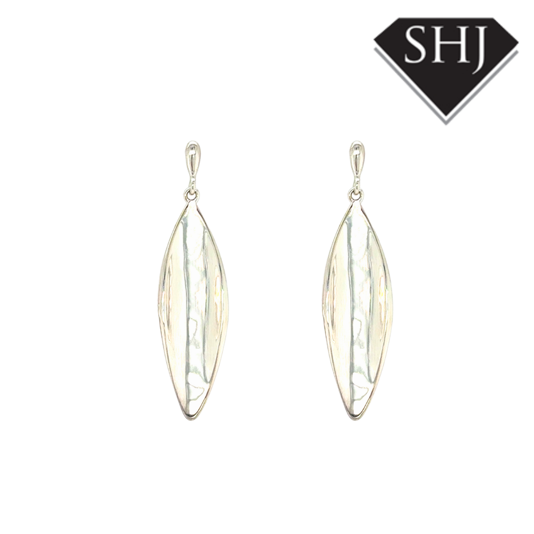 Silver Leaf Earrings