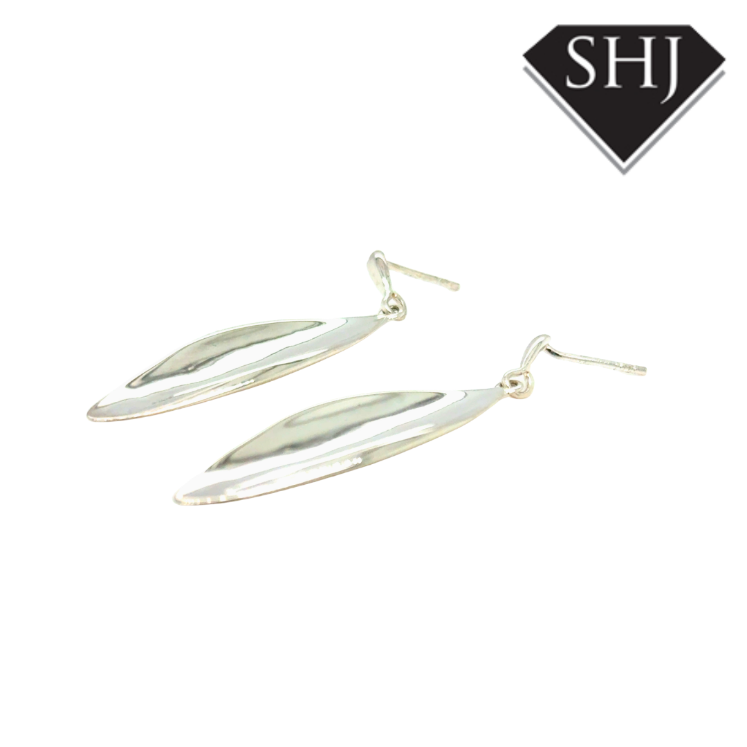 Silver Leaf Earrings