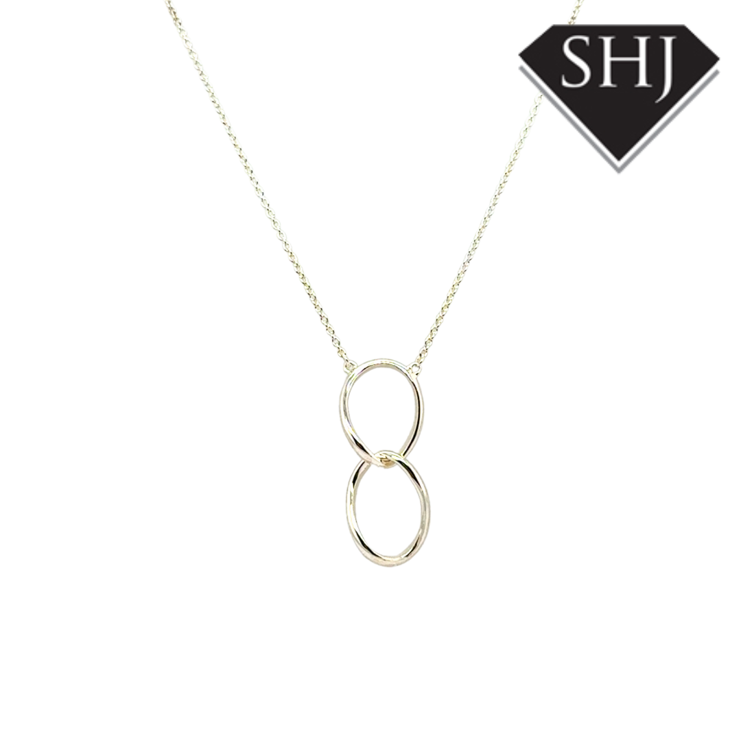 Silver Oval Link Necklace