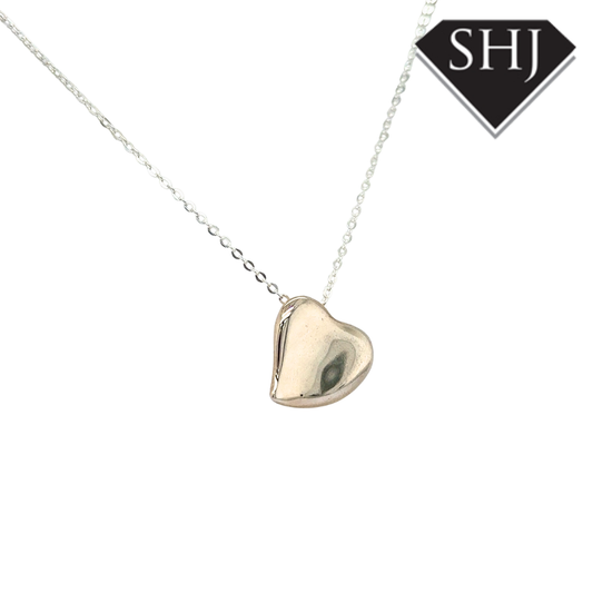 Silver Heart Pendant & Chain
