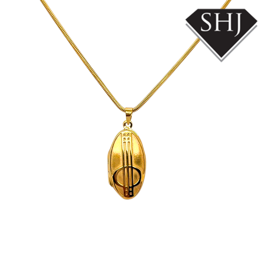 Silver Vermeil Gold Plated Charles Rennie Mackintosh Pendant & Chain