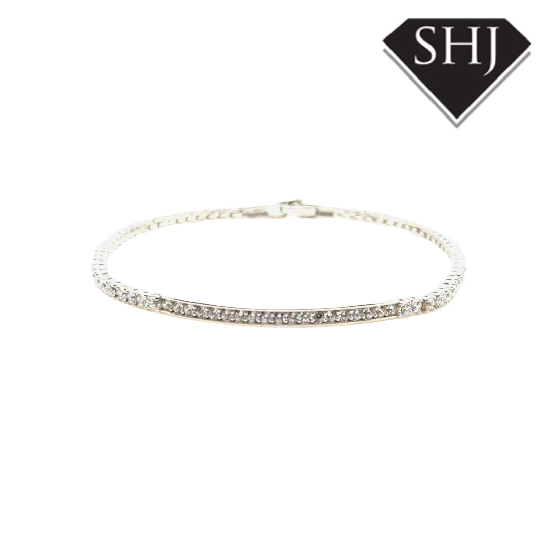 Silver CZ Tennis Bracelet