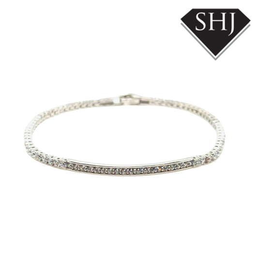 Silver CZ Tennis Bracelet