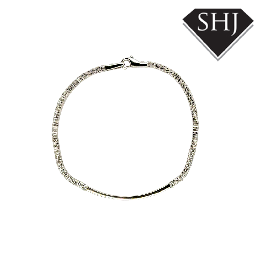 Silver CZ Tennis Bracelet