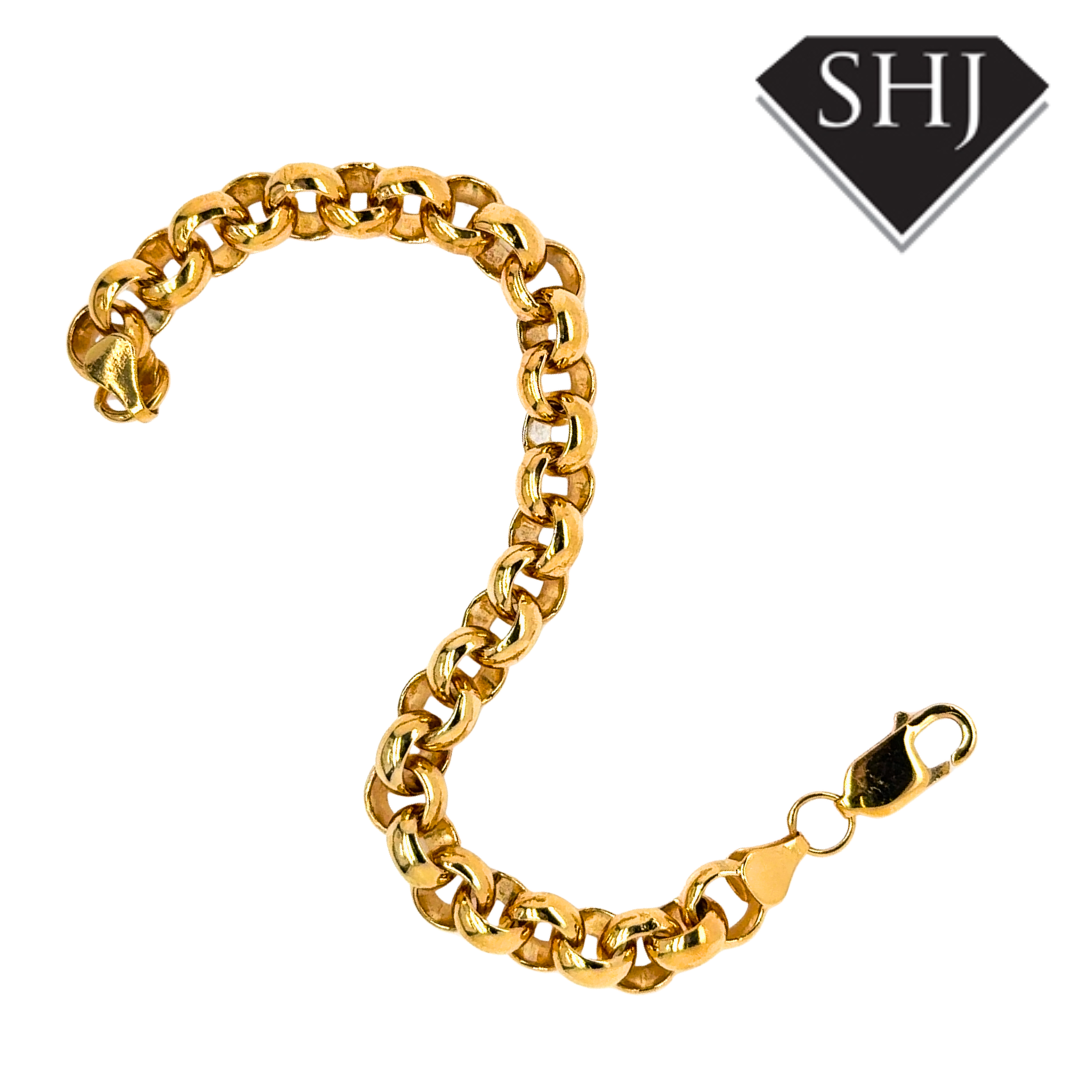 Silver Vermeil Gold Plated Belcher Link Bracelet