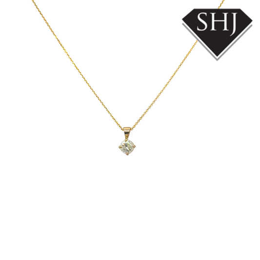 9ct Yellow Gold 0.51ct Diamond Pendant