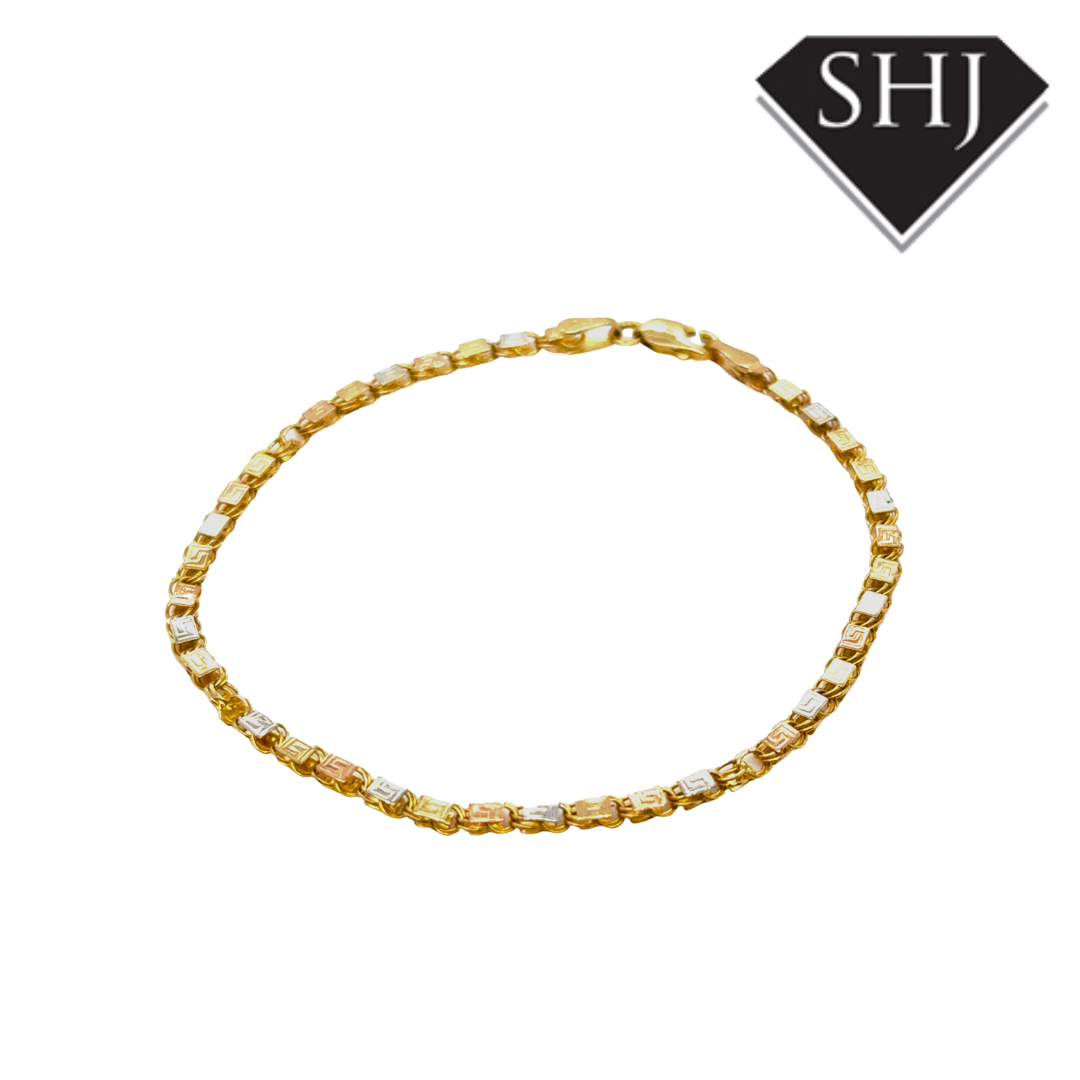 14ct Tri Gold Bracelet