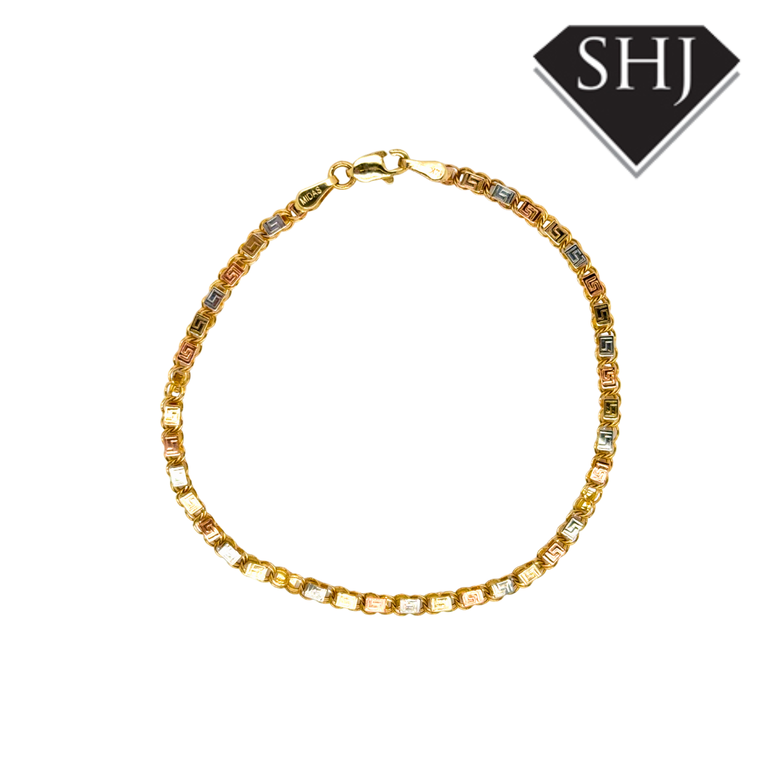14ct Tri Gold Bracelet