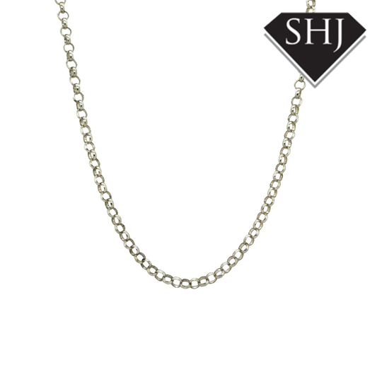 Silver 18" Belcher Chain