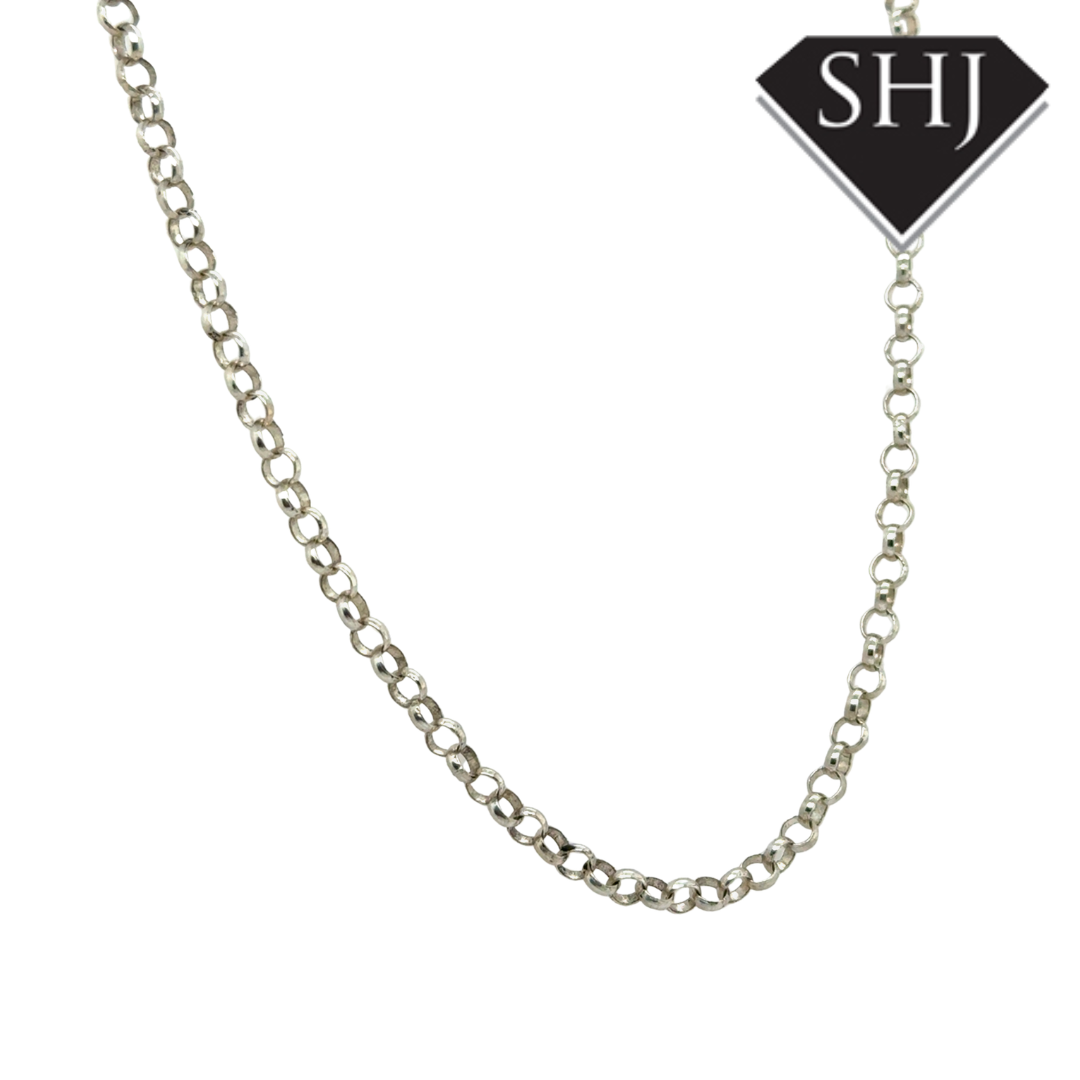 Silver 18" Belcher Chain