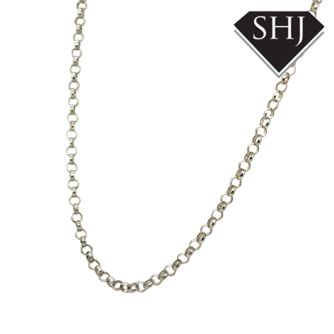 Silver 18" Belcher Chain