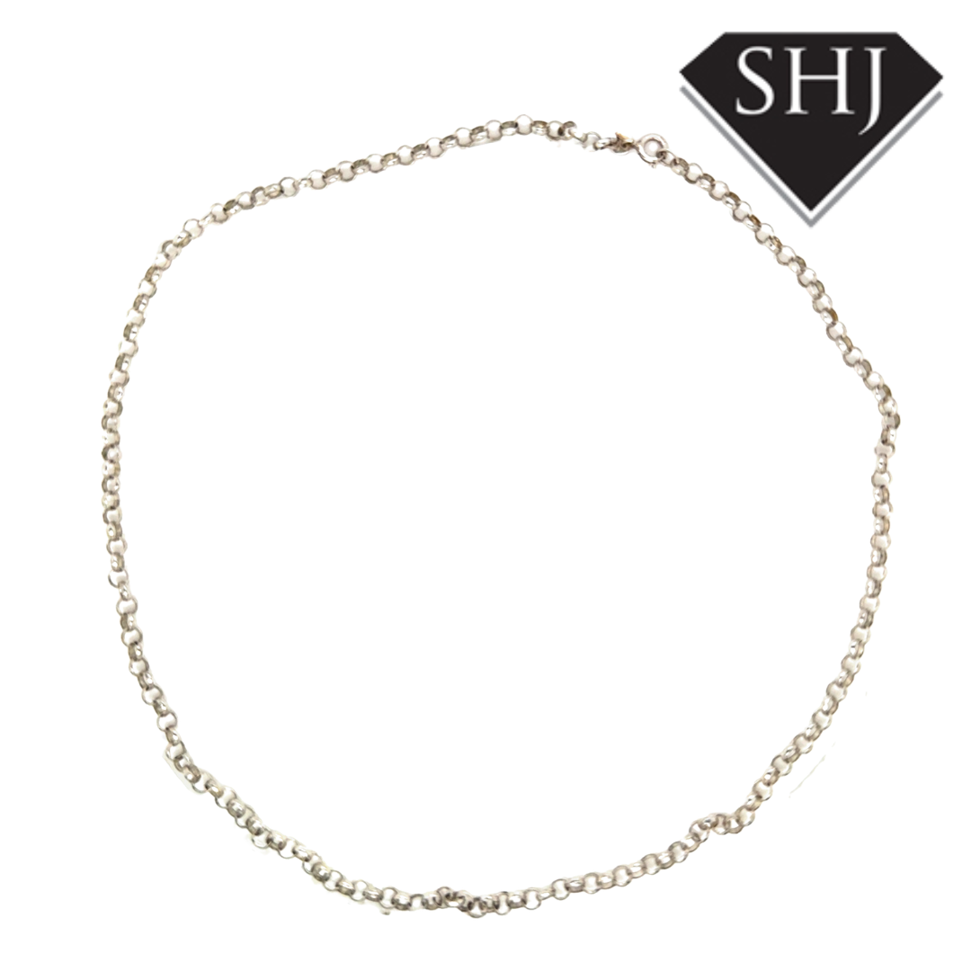 Silver 18" Belcher Chain