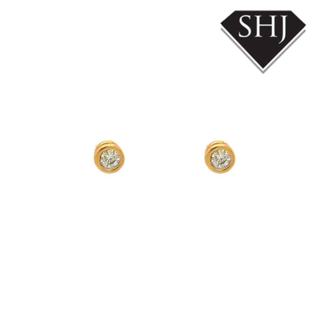 10ct Yellow Gold 0.40ct Diamond Earrings