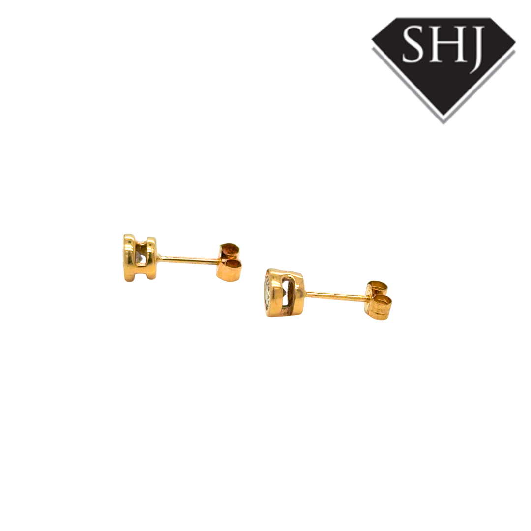 10ct Yellow Gold 0.40ct Diamond Earrings