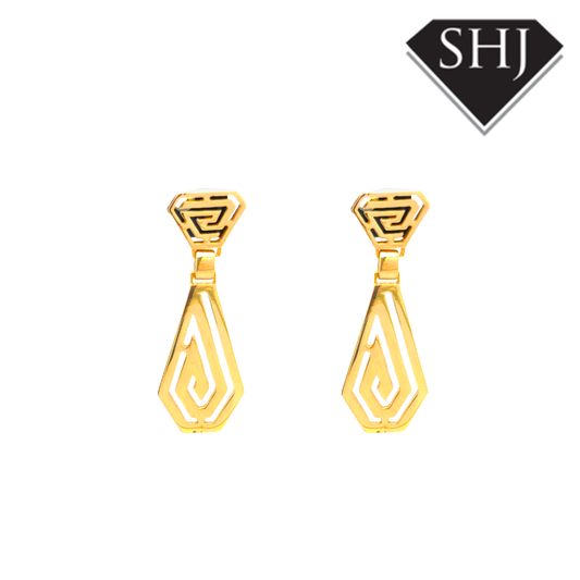 9ct Yellow Gold 8g Drop Earrings