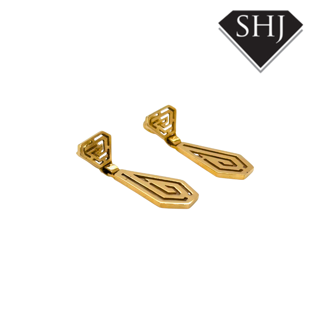 9ct Yellow Gold 8g Drop Earrings