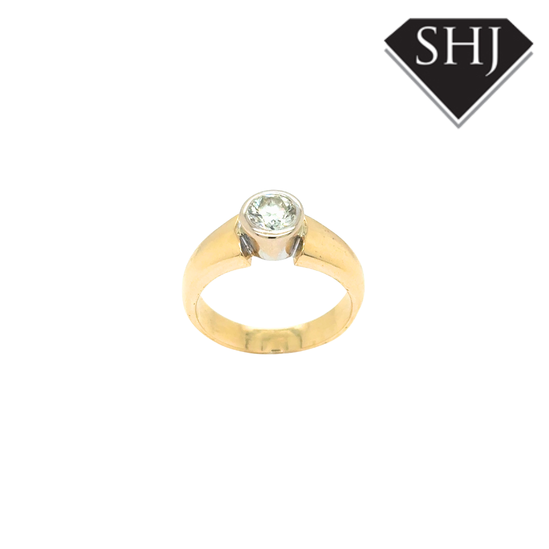18ct Yellow & White Gold 0.70ct Diamond Ring