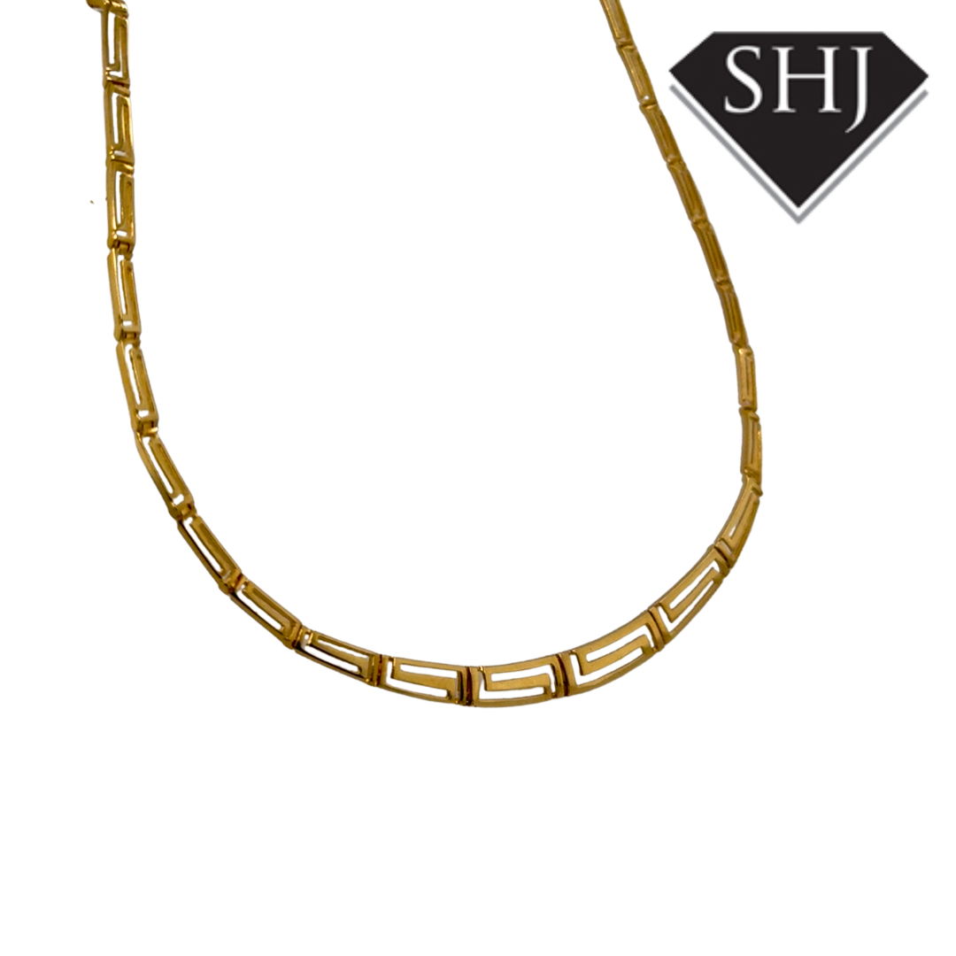 14ct Yellow Gold Key Design Necklace