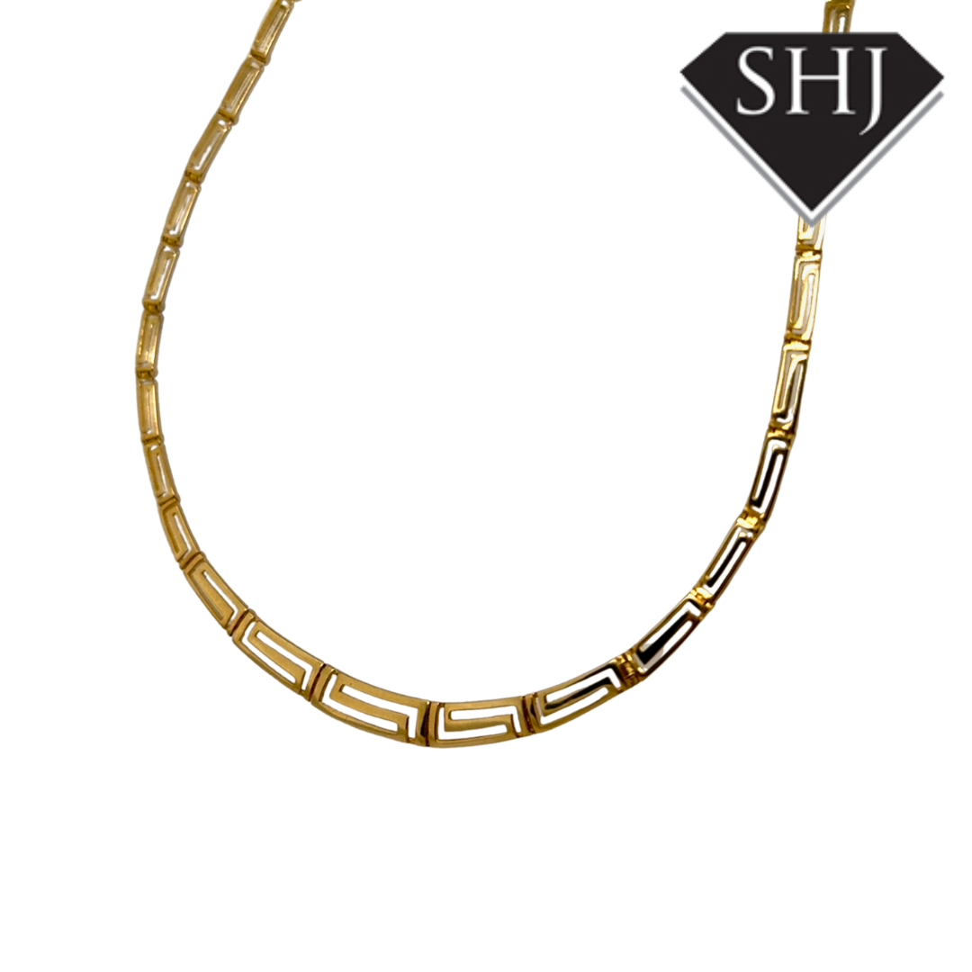 14ct Yellow Gold Key Design Necklace