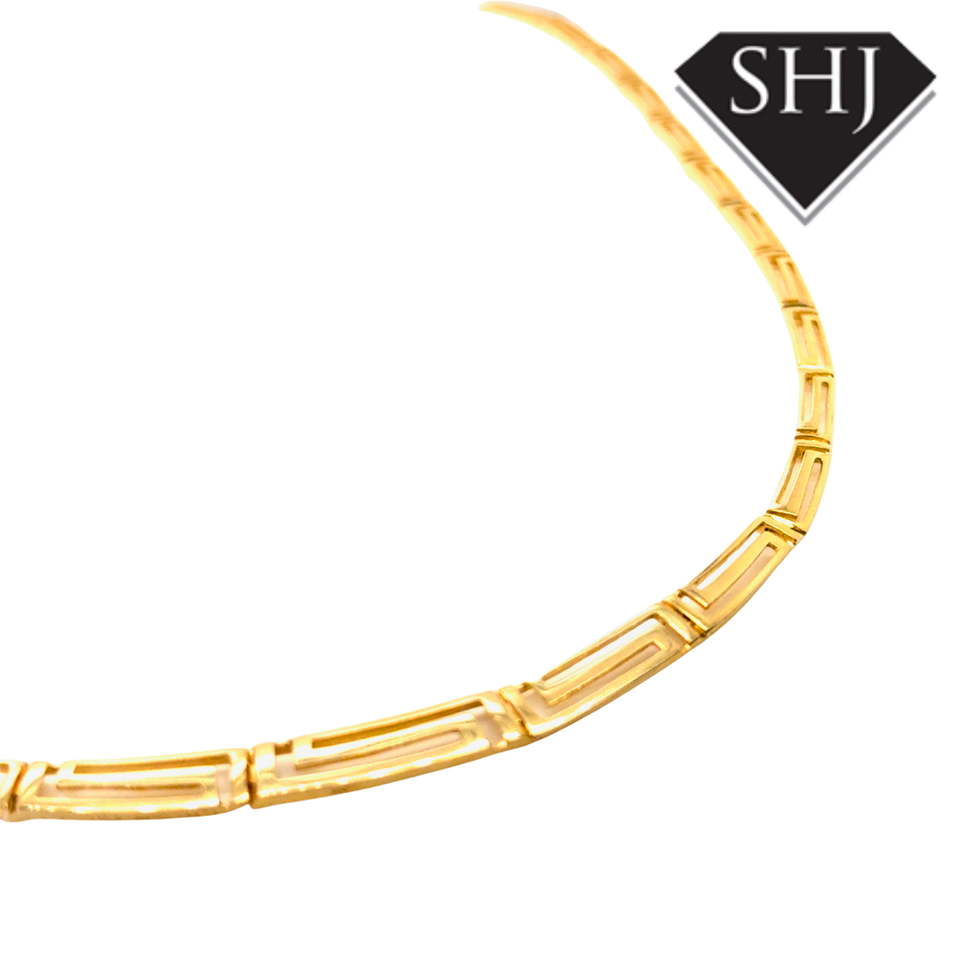 14ct Yellow Gold Key Design Necklace