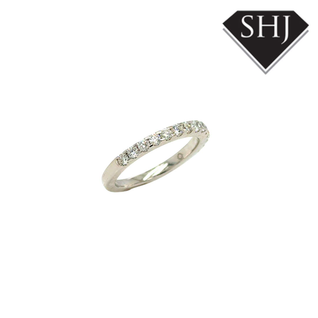9ct White Gold Lab Grown 0.50ct Diamond Eternity Ring