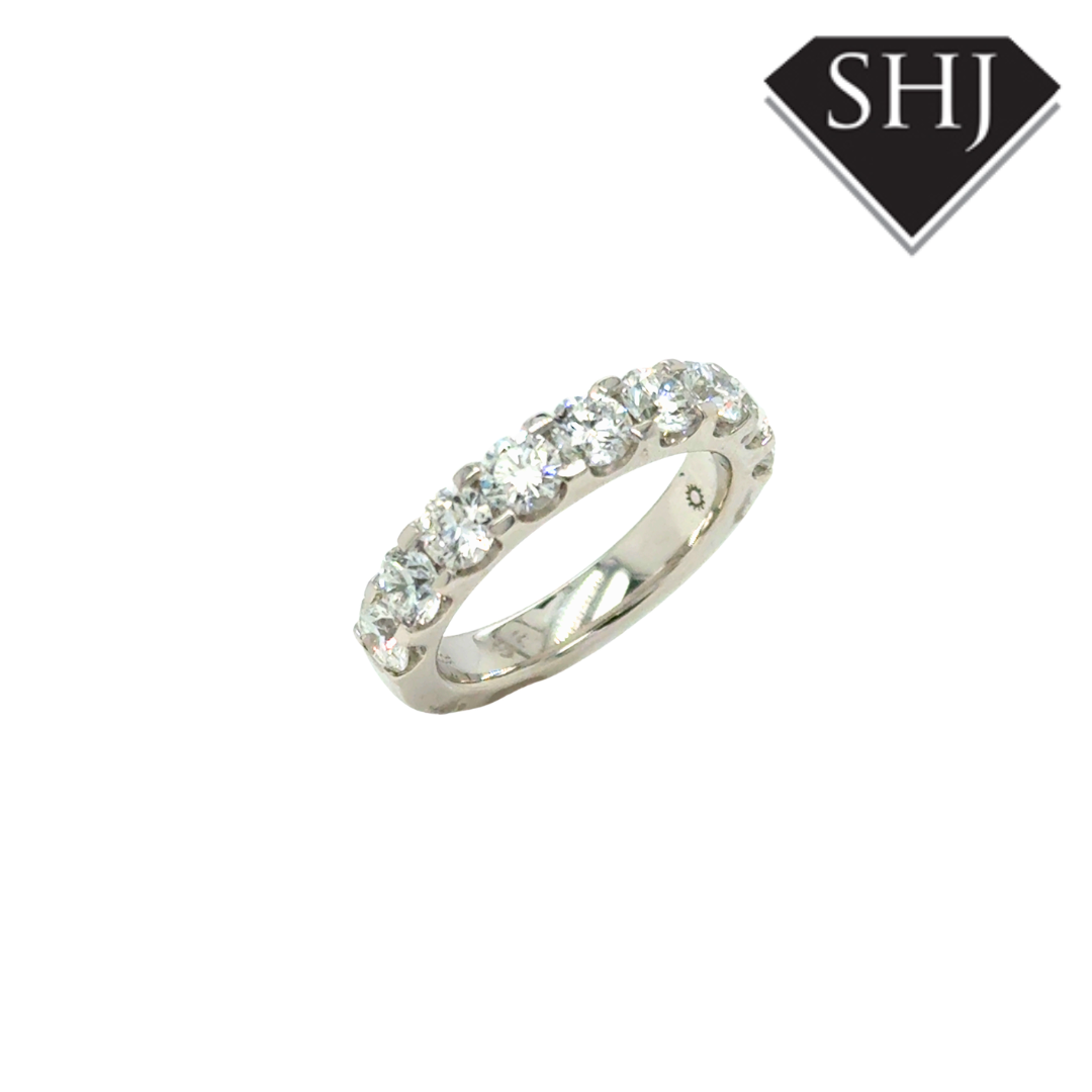 9ct White Gold Lab Grown 2.00ct Diamond Eternity Ring