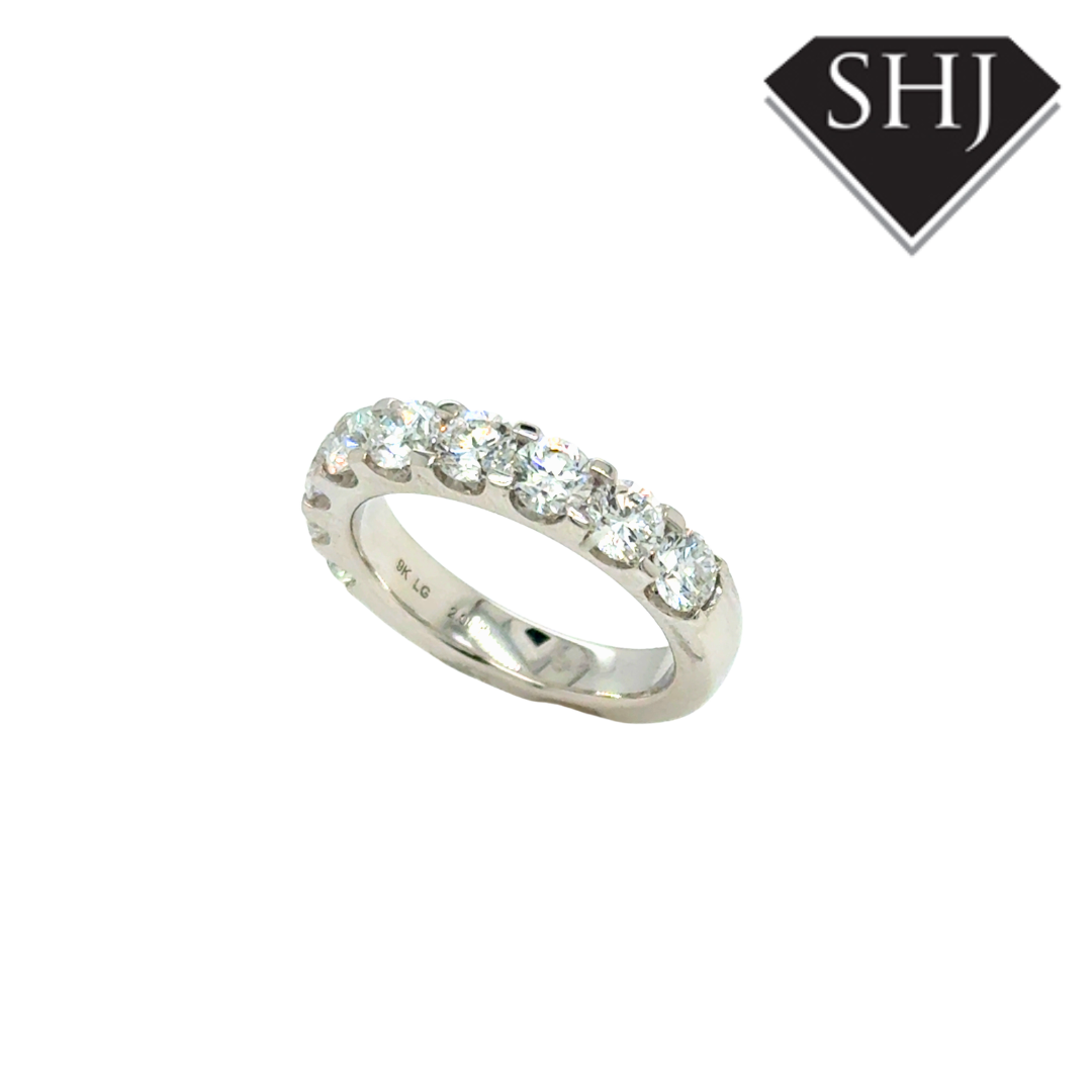 9ct White Gold Lab Grown 2.00ct Diamond Eternity Ring
