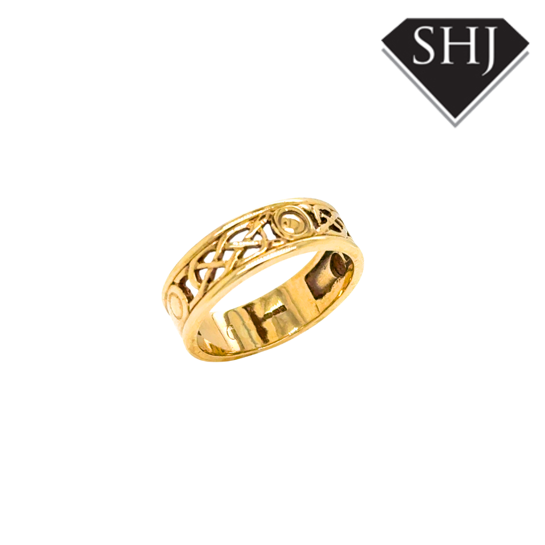 9ct Yellow Gold Celtic Band