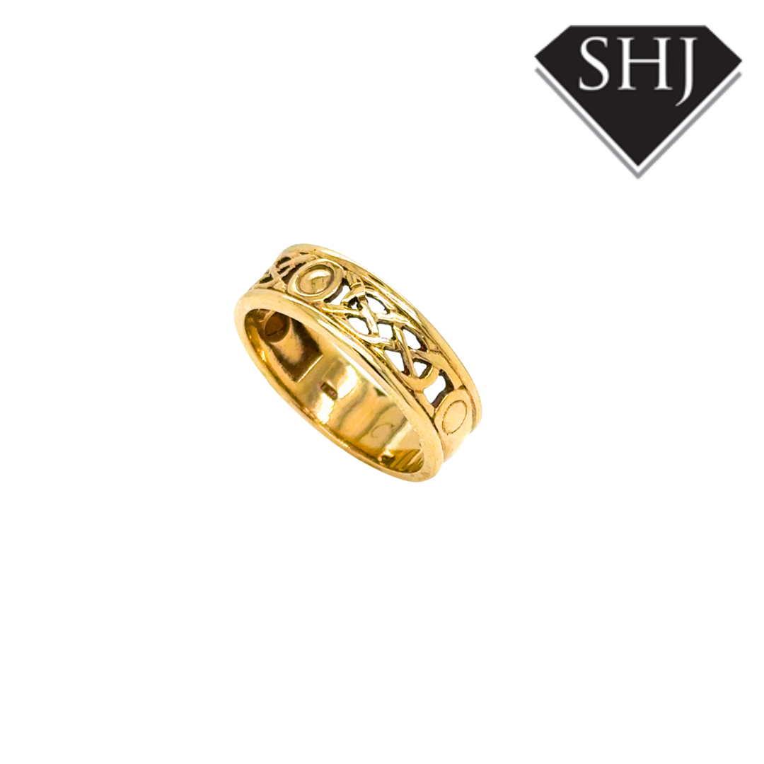 9ct Yellow Gold Celtic Band