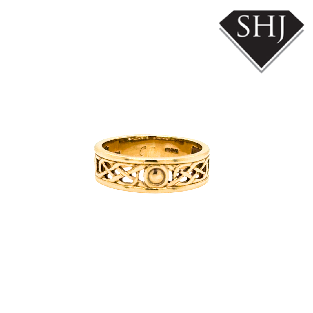 9ct Yellow Gold Celtic Band