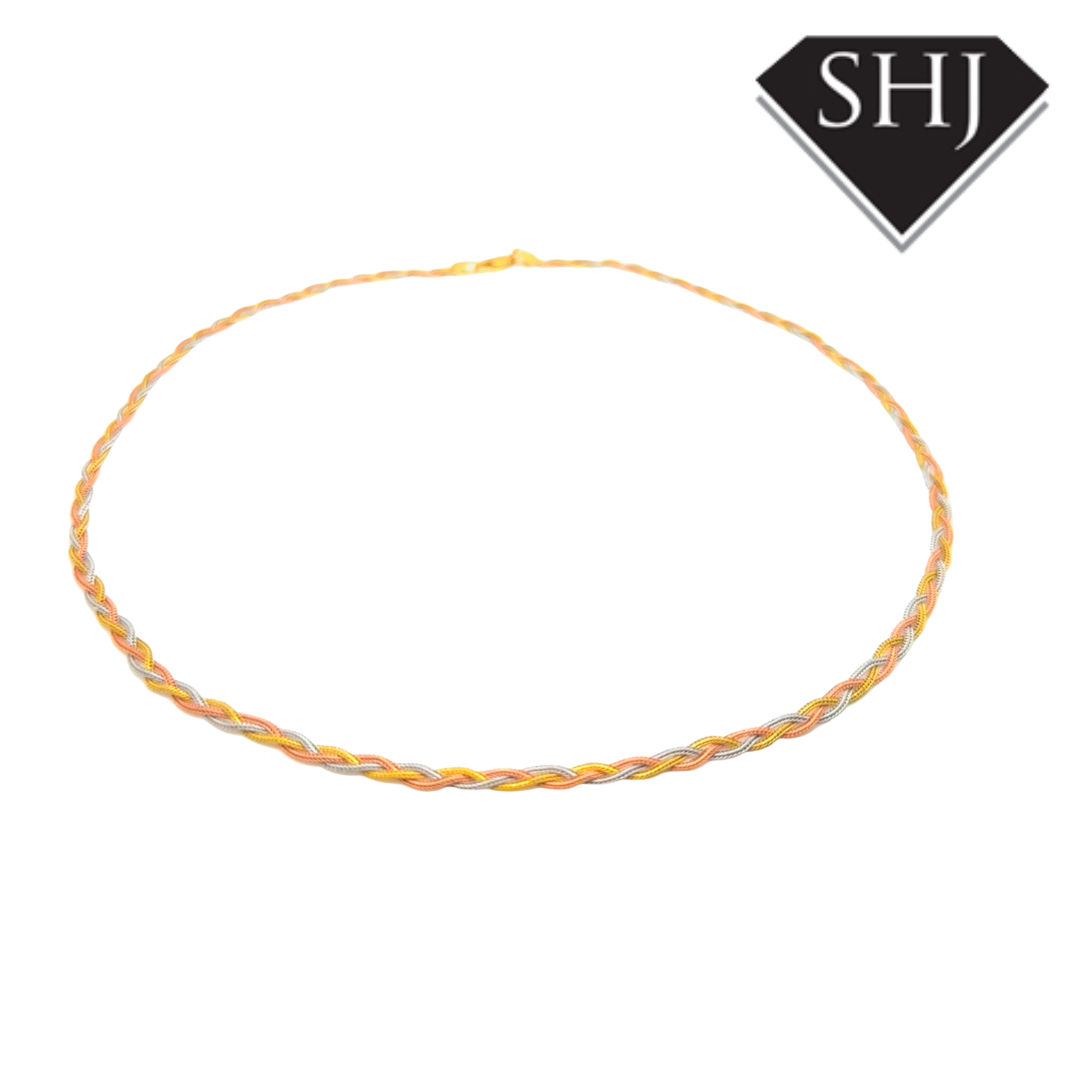 18ct Tri Gold Necklace