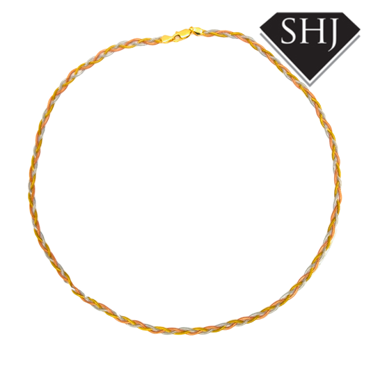 18ct Tri Gold Necklace