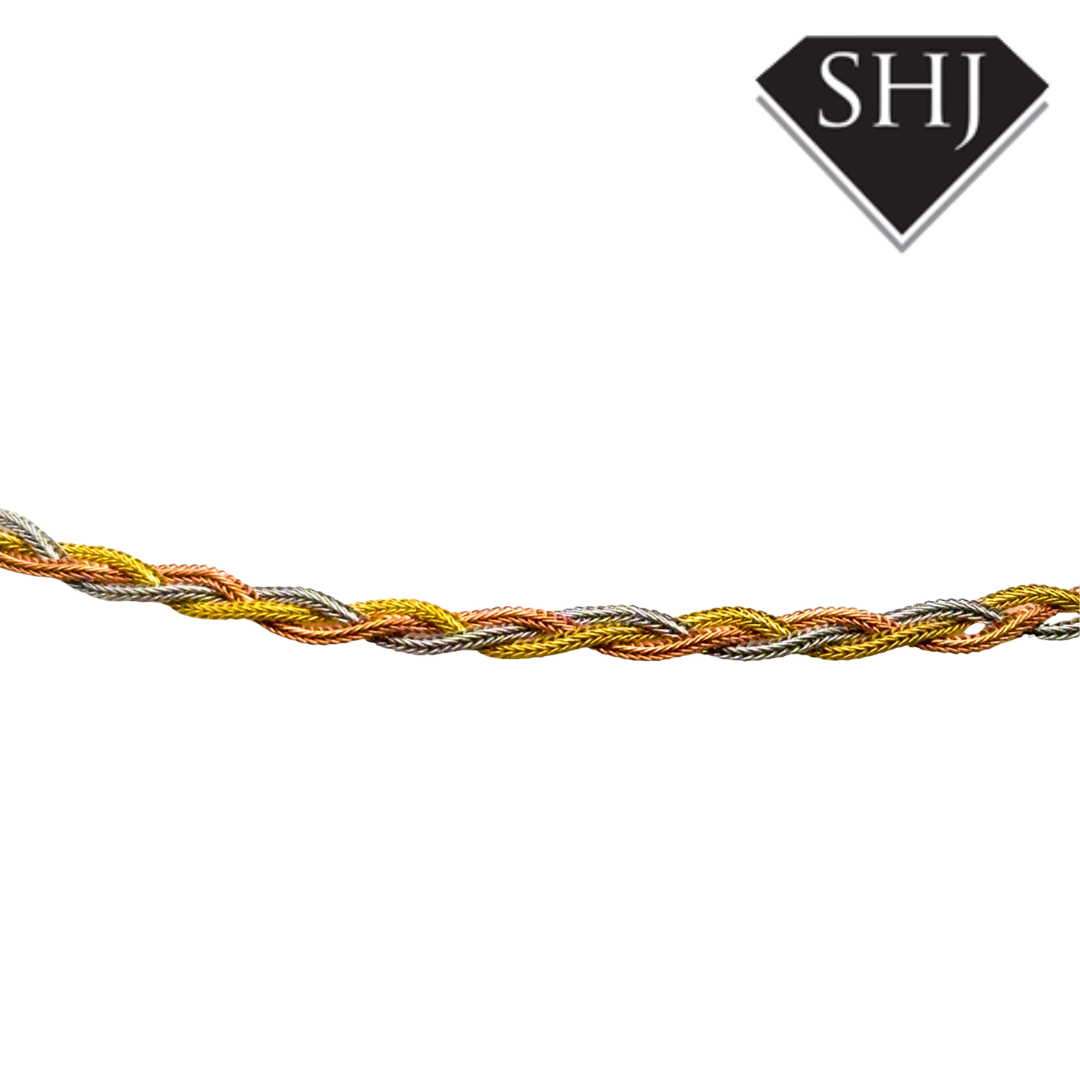 18ct Tri Gold Necklace