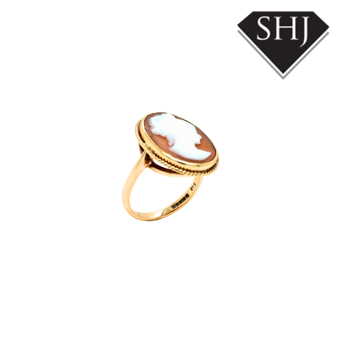9ct Yellow Gold Cameo Ring