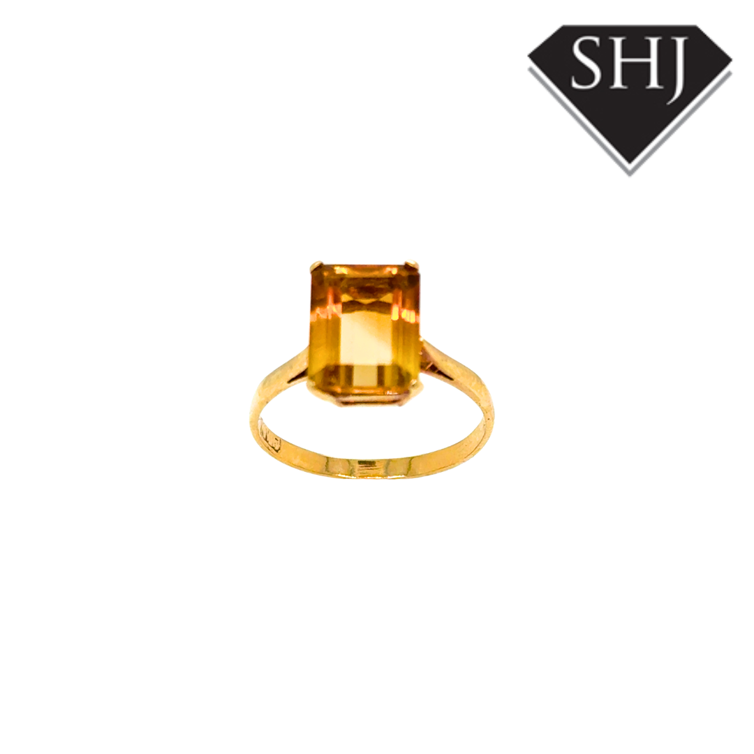 9ct Yellow Gold Citrine Ring