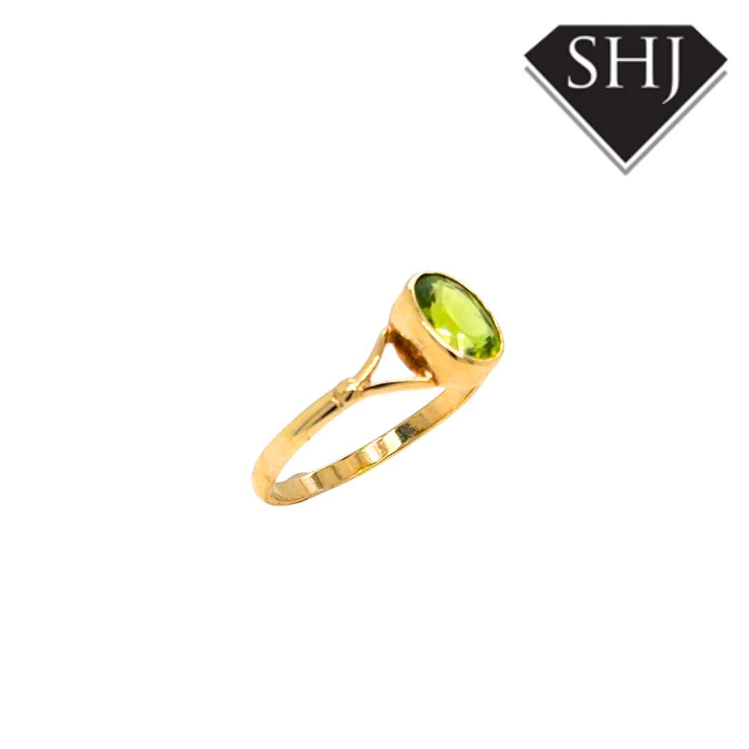 9ct Yellow Gold Peridot Ring