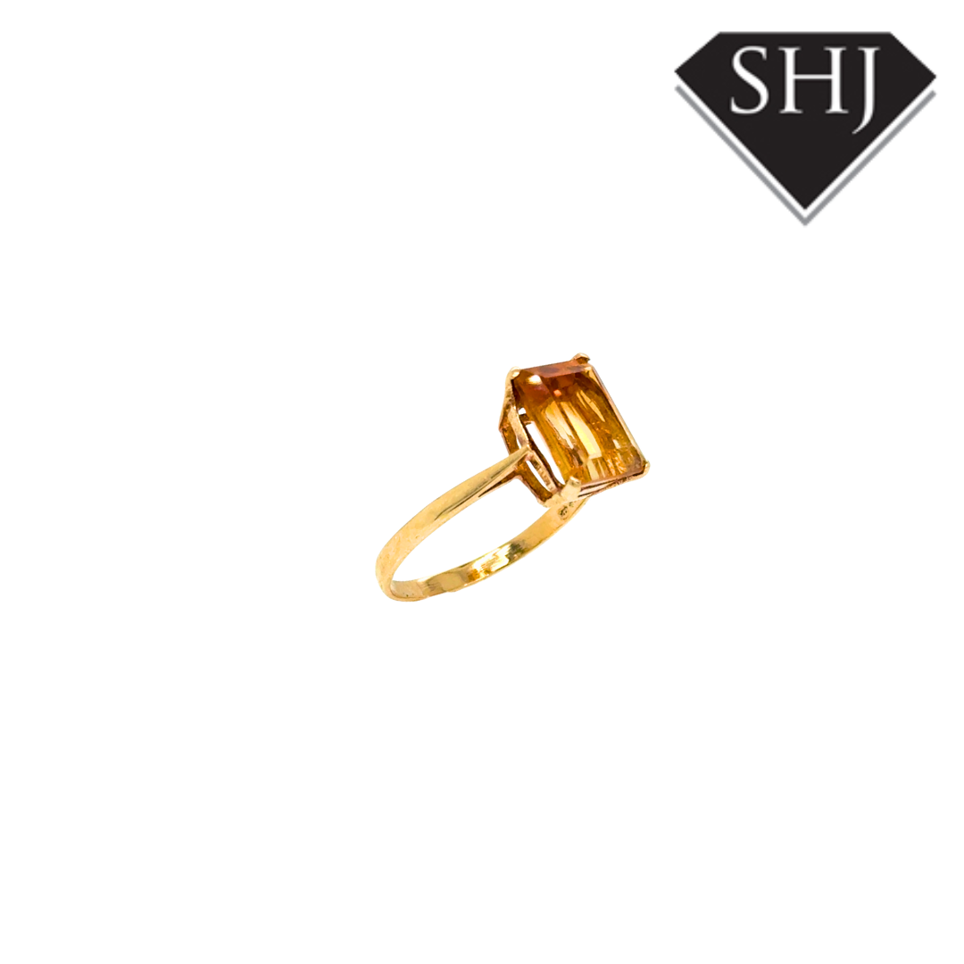 9ct Yellow Gold Citrine Ring