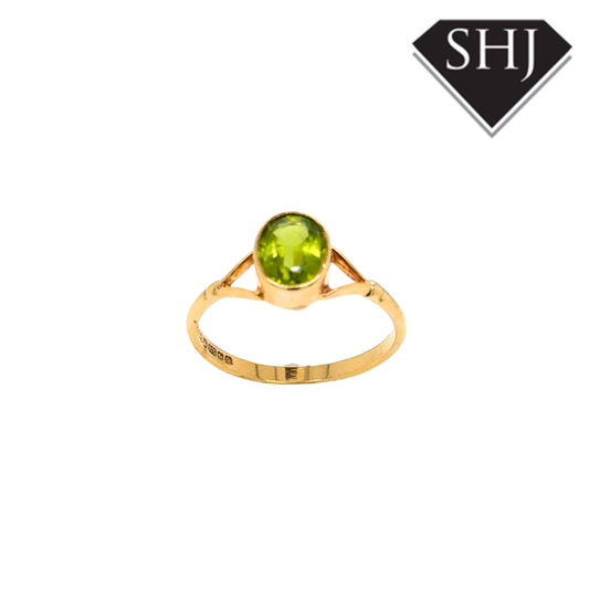9ct Yellow Gold Peridot Ring