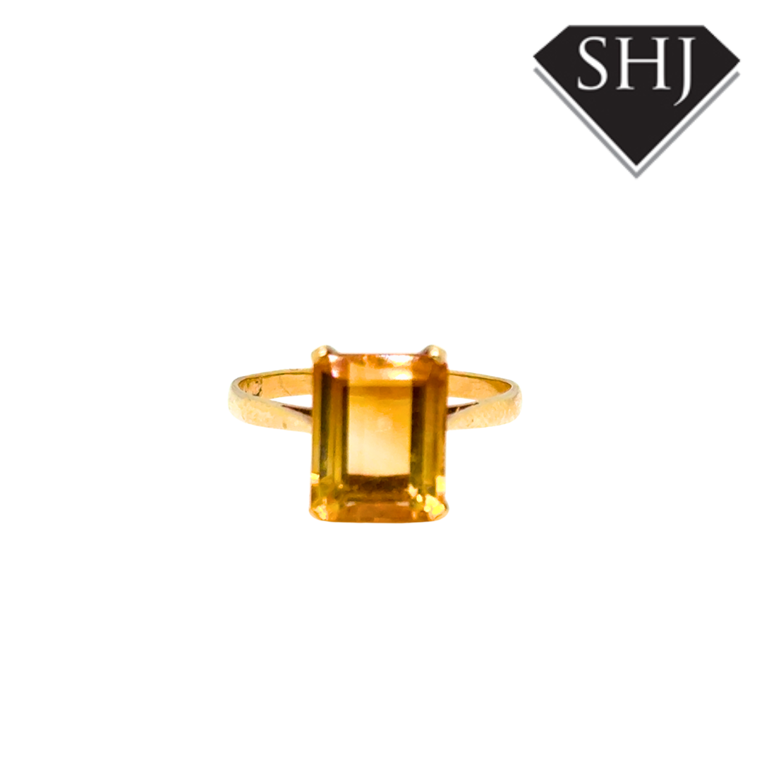 9ct Yellow Gold Citrine Ring