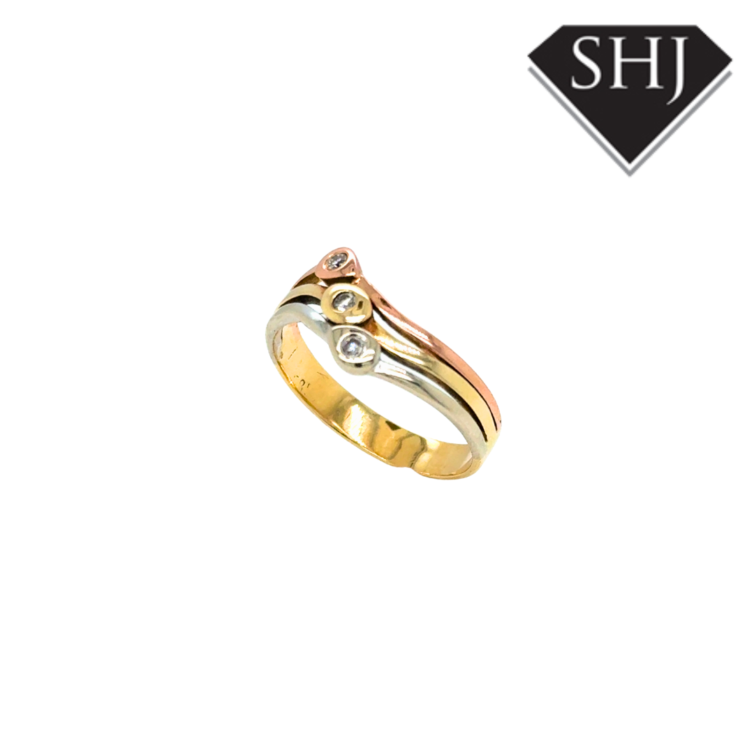 14ct Tri Gold Ring