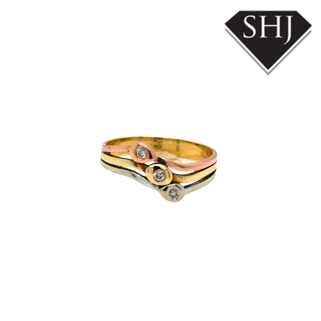 14ct Tri Gold Ring
