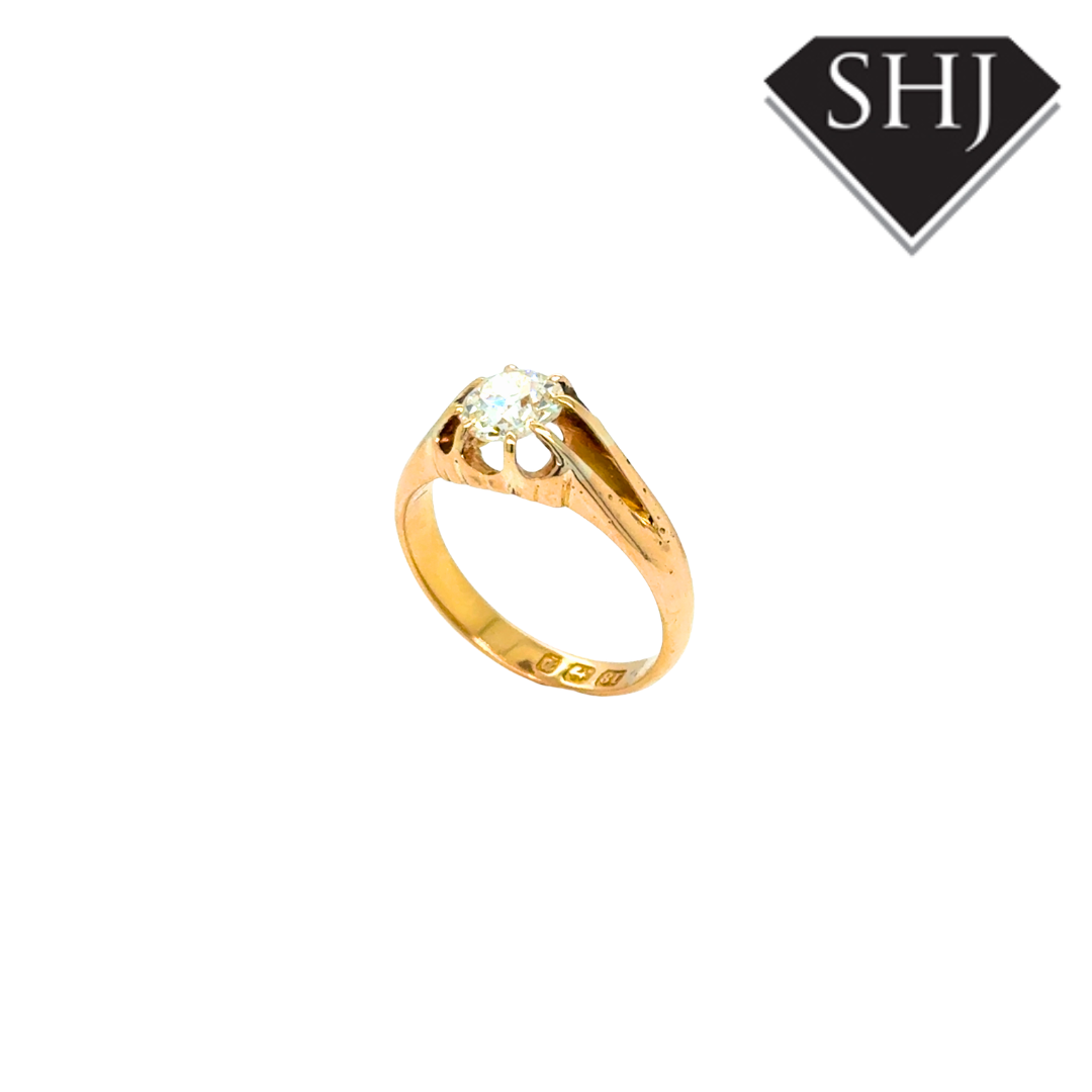 18ct Yellow Gold 0.90ct Diamond Ring