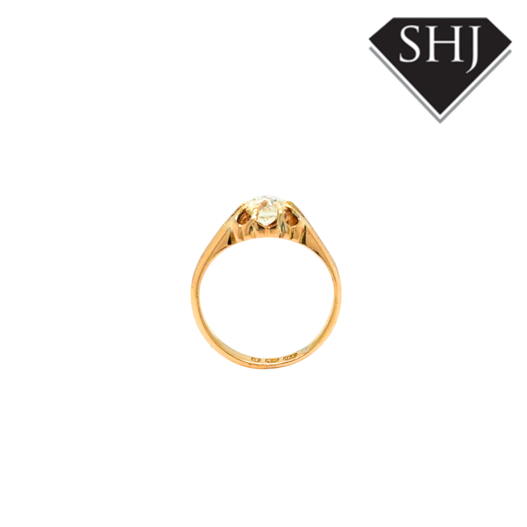 18ct Yellow Gold 0.90ct Diamond Ring