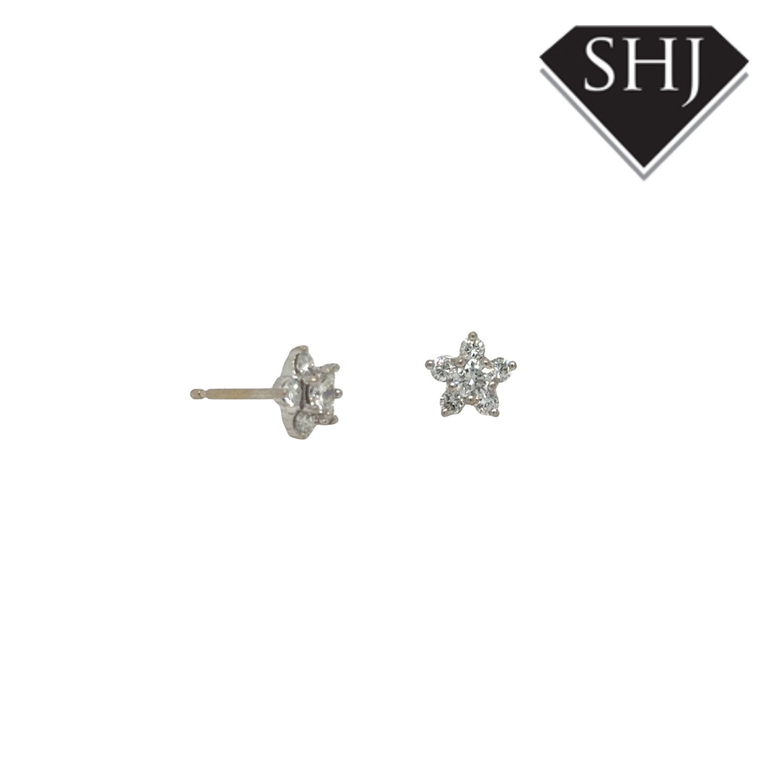 18ct White Gold 0.50ct Diamond Stud Earrings
