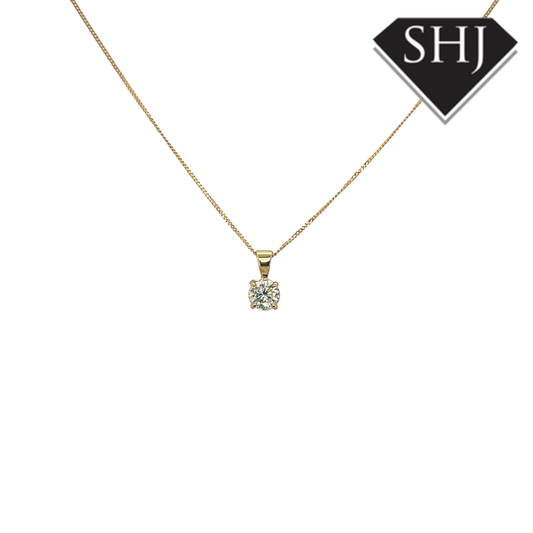 18ct Yellow Gold 0.52ct Diamond Pendant